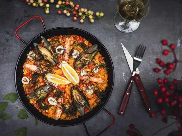 Paella de marisc, plato de La Vinya